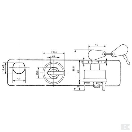 Starter switch 14188000