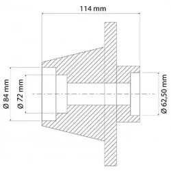 MOYEU DE ROUE AVANT POUR CASE - 3229812R1