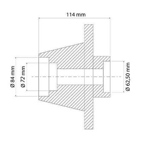 MOZZO RUOTA ANTERIORE PER CASE - 3229812R1