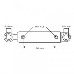CILINDRO DE DIREÇÃO PARA FORD NEW-HOLLAND - 87302891