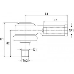 ROTULE DE DIRECTION MASSEY-FERGUSSON (DROITE ET GAUCHE)