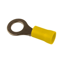 COSSES OEIL JAUNE D10  POUR FILS 2,5-6 MM2 100 PIECES 