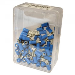 COSSES PLATES FEMELLES BLEU 4.8  POUR FILS 1-2,5 MM2 100 PIECES 