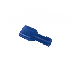 COSSES PLATES FEMELLES ISOLEES BLEU 6.3  POUR FILS 1-2,5 MM2 100 PIECES 
