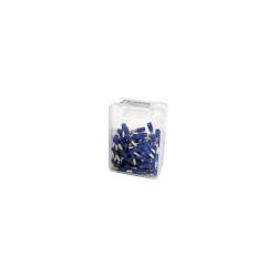 COSSES CYLINDRIQUES MALES BLEU D4  POUR FILS 1-2,5 MM2 100 PIECES 