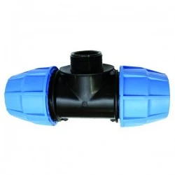 ACOPLAMENTO PE T-TUBE 3/4 '' MACHO DE ROSCA 20 MM MANGUEIRA