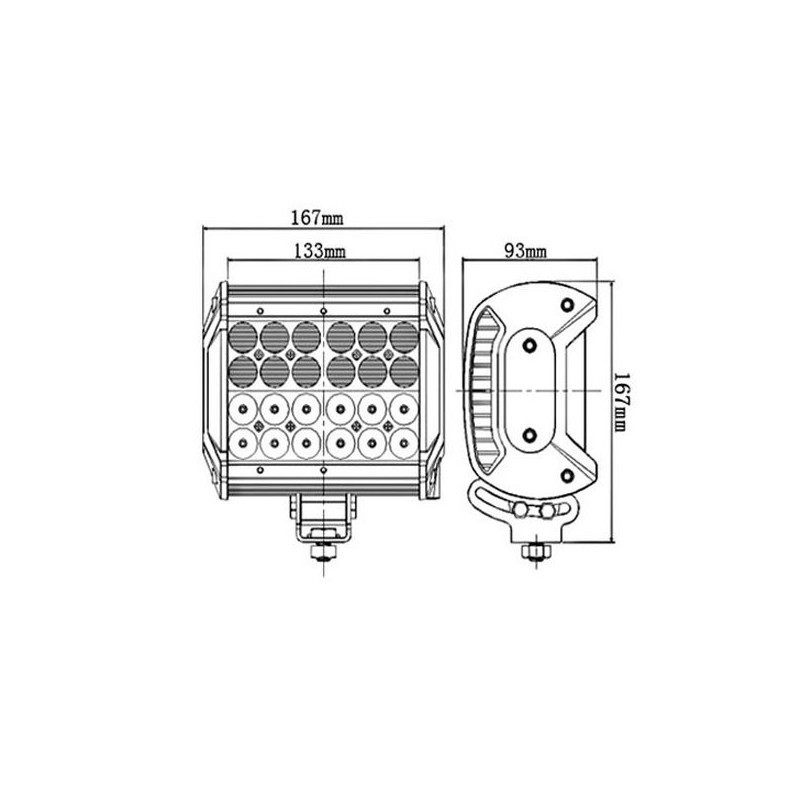 WORK LIGHT 24 LED - 72W - 5000 LM