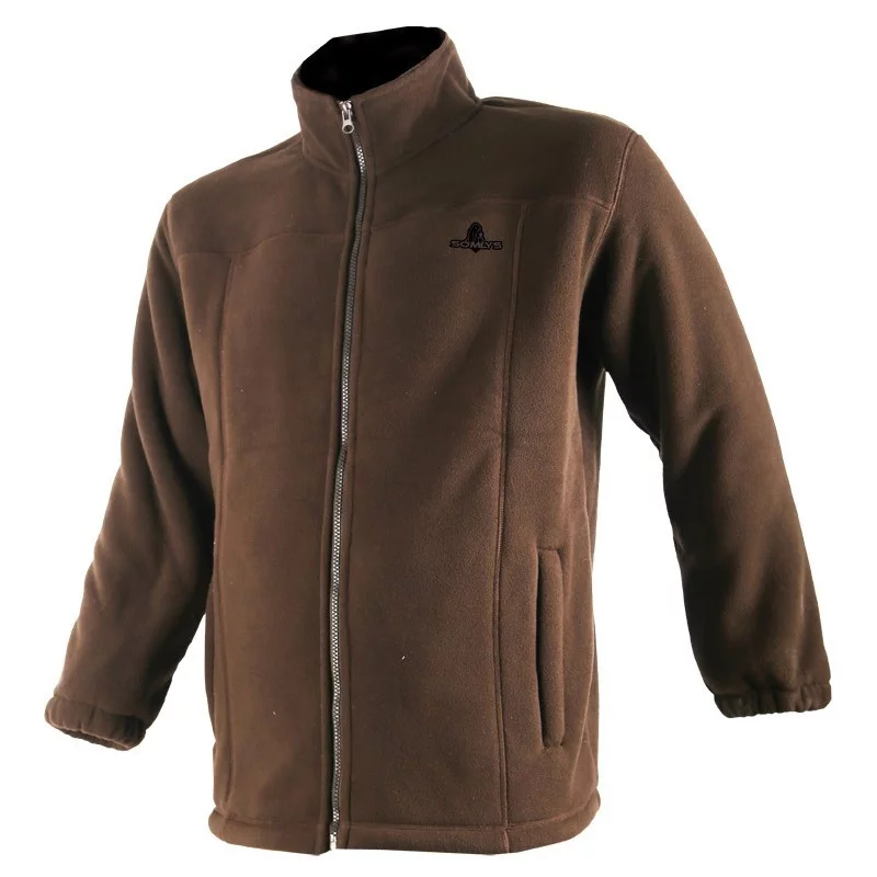 Blouson polaire marron somlys 480