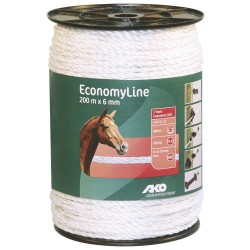 CORDELETTE DE CLOTURE  DIAM 6 MM - 6 CONDUCTEURS 200 M 