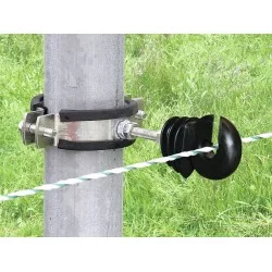 BRIDE DE FIXATION POUR POTEAUX RONDS 1 PIECE 