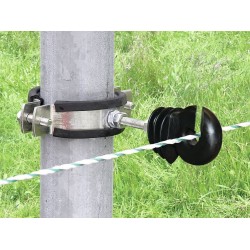 SOPORTE DE FIJACIÓN PARA POSTES REDONDOS 1 PIEZA