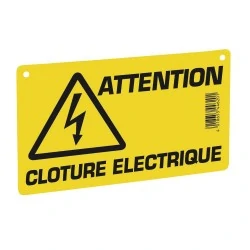 PLAQUE DE SIGNALISATION - CLOTURE ELECTRIQUE