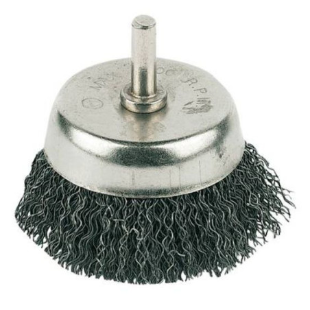 CUP BRUSH WITH CURLY WIRE