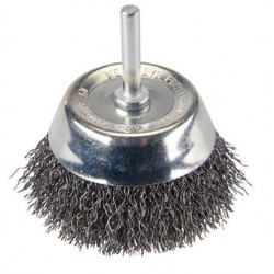 CUP BRUSH WITH CURLY WIRE