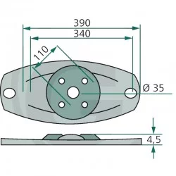 DISCO DA TAGLIO PER KUHN