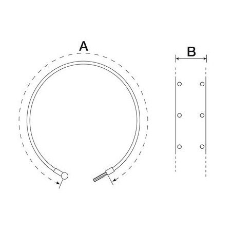 LINKES BREMSBAND