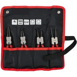 JEU DE 4 PINCES A CIRCLIPS 180 MM 
