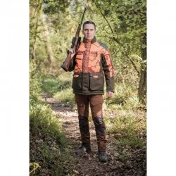 VESTE CHAUDE DE POSTE CAMOUFLAGE ORANGE TREELAND  T613 