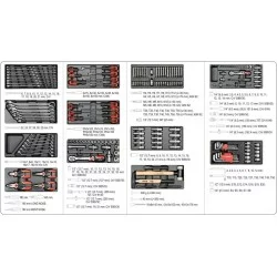 Servante d'atelier professionnelle avec 185 outlis Yato YT-55307