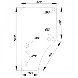 VETRO PORTA SINISTRA