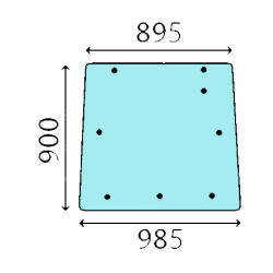 VITRE ARRIERE SUPERIEURE 