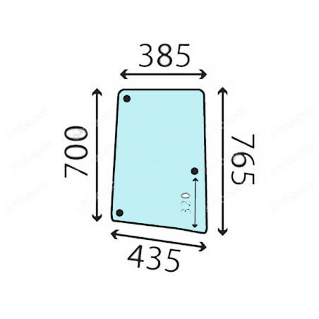 VITRE LATERALE DROITE