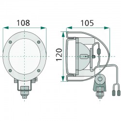 PHARE DE TRAVAIL H3 POUR TRACTEUR JOHN DEERE AL150478 