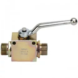 VANNE HYDRAULIQUE A BILLE 2 VOIE MALE / MALE M18 X 1,5 MM 