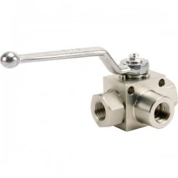 VANNE A BILLE 3 VOIE F/F/F 1/4'' BSP 