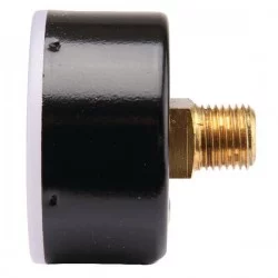 MANOMETRE RACCORD AR Ø 50 MM - 0-2,5 BARS - ACIER 1/4'' BSP  