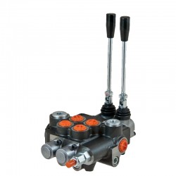 DISTRIBUTEUR MONOBLOC 80L/MIN 2 ELEMENTS 2 X DE - A-B FERME / RESSORT DE RAPPEL