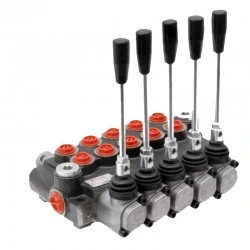 DISTRIBUTEUR MONOBLOC 80L/MIN 5 ELEMENTS 5 X DE - A-B FERME / RESSORT DE RAPPEL