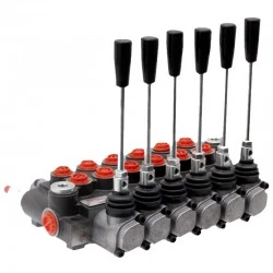 DISTRIBUTEUR MONOBLOC 80L/MIN 6 ELEMENTS 6 X DE - A-B FERME / RESSORT DE RAPPEL