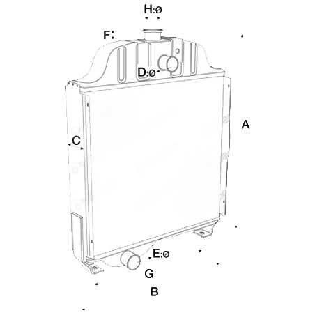 RADIATEUR POUR RENAULT - 7700651603 RADIATEUR POUR RENAULT - 7700651603
