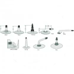 CHAMBRE A AIR 16 X 6.50/7.50-8 - 170/60-8 VALVE TR87 