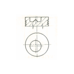 PISTON AVEC SEGMENTS POUR SAME   AXE Ø 32 X 77 MM - 4 SEGMENTS 0.069.0060.6 