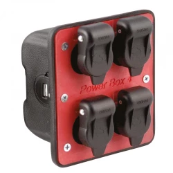 MULTIPRISE 4 X 3PLOTS 12V + PORT USB 