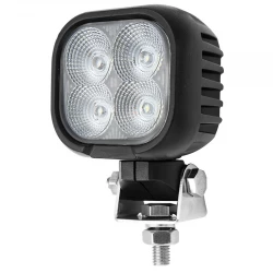 PHARE DE TRAVAIL A LEDS  40 WATTS - 3600 LIMENS - 12/24V CONNEXION PRISE DEUTSCH 