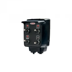 BOITIER DE COMMANDE 4 INTERRUPTEURS 3 INTER ON/OFF + 1 INTER ON/OFF/ON - 2 POUR VANNE DE SECTION, 1 POUR VANNE GÉNÉRALE, 1 POUR 