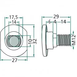 BOULON DE COUTEAU BOITE DE 25 POUR CLAAS - KRONE - POTTINGER 143229.0 
