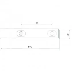 BRIDE DE FIXATION SECOUEUR TROUS HEXAGONAUX POUR BRAUD - NEW HOLLAND 920017521 