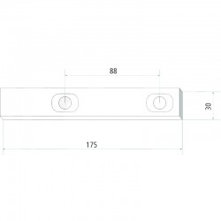 SCHÜTTLER BEFESTIGUNGSFLANSCH SECHSECKIGE LÖCHER FÜR BRAUD - NEW HOLLAND 920017521