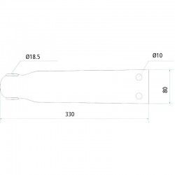 FLAT SHAKER ROD BRAUD - NEW HOLLAND 944035000 - 87586176