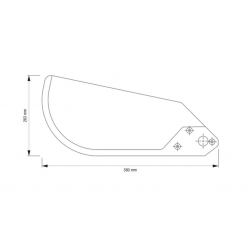 ECAILLE IZQUIERDA KW TRES AGUJEROS 155127