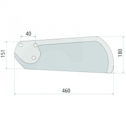 ECAILLE DROITE AVANT 2006 POUR PELLENC  883964866 