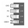 JEU DE 4 SEGMENTS Ø 100 MM - STD 