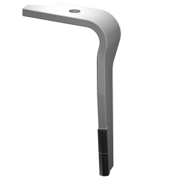 DENT DE HERSE ROTATIVE CARBURE 2 PLAQUETTES GAUCHE 
