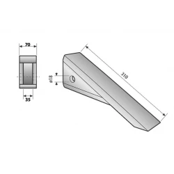 SOC DE DECOMPACTEUR POUR QUIVOGNE 