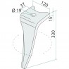 DENT DE HERSE ROTATIVE GAUCHE POUR AMAZONE CULTIMIX 967496 