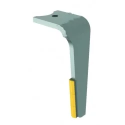DENT DE HERSE ROTATIVE 3 PLAQUETTES CARBURE GAUCHE POUR KVERNELAND - MALETTI QUICK FIT 46000151 